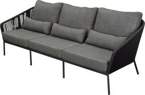 Costa 3-zits lounge bank antraciet rope