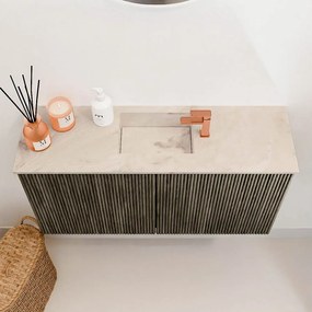Mondiaz Joya DLux 80cm toiletmeubel shadow met wastafel faye midden 1 kraangat frappe