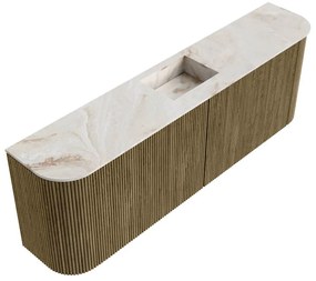 Mondiaz Joya DLux 125cm toiletmeubel ronding links/rechts dusk met wastafel faye midden zonder kraangat frappe