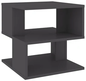 vidaXL Bijzettafel 40x40x40 cm spaanplaat grijs