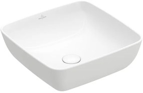 Villeroy & Boch Artis opzetwastafel 41x41cm zonder kraangat zonder overloop ceramic+ wit 417841R1