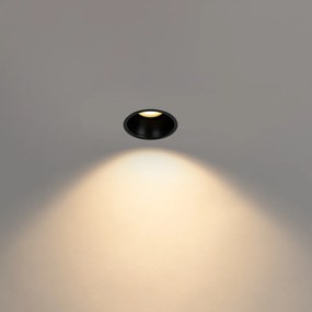 Smart inbouwspot zwart IP44 incl. Wifi GU10 50mm - Dept