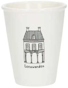 Gevel mok, Leeuwarden, porselein, 200 ml