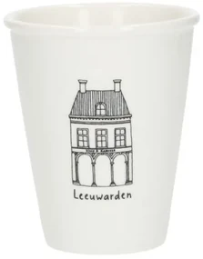 Gevel mok, Leeuwarden, porselein, 200 ml