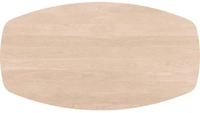 Goossens Excellent Eettafel Floyd, Semi ovaal 240 x 120 cm
