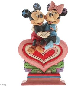 Disney beeldje - Traditions 'Valentijn' collectie - Heart to Heart - Mickey & Minnie Mouse
