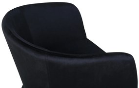 Jörn Eetkamerstoel - Bailey - Zwart - Fluweel - Jörn