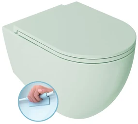 Isvea Infinity toiletpot randloos met softclose zitting mintgroen