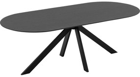 Goossens Excellent Eettafel Uniek, Semi rond 240 x 100 cm