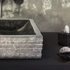 Sanigoods Jinte waskom 40x40x15cm zwart