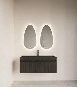 Gliss Design Triton spiegel met LED-verlichting en verwarming 60x110cm