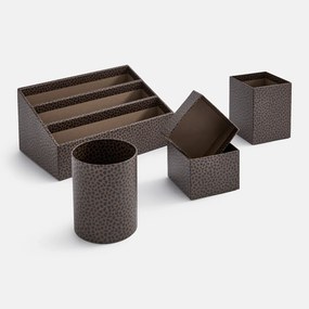Set van 3 potloodhouders met opdruk, VOLUTA