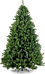 Boston kunstkerstboom - 240 cm - groen - Diameter 141 cm - 2.365 tips - metalen voet