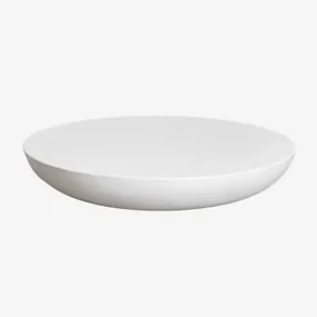 Ronde Salontafel Ø105 Cm In Cement Zenadia Gebroken Wit - Sklum