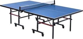 VEVOR Pingpongtafel, professioneel tafeltennisspel, draagbare MDF-tafeltennistafel voor binnengebruik, opvouwbare pingpongtafel met snelklemnet en vergrendelbare wielen, eenvoudige montage in 10 minuten, tafelbladen van 18 mm dik