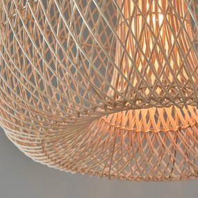 Hanglamp van gevlochten rotan, diameter 56 cm, TITOU