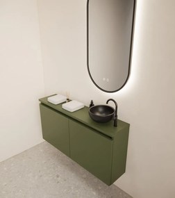 Gliss Design Echo toiletmeubel 100cm olijfgroen