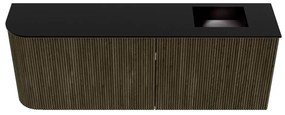 Mondiaz Joya 110cm toiletmeubel ronding links shadow met wastafel faye rechts zonder kraangat urban