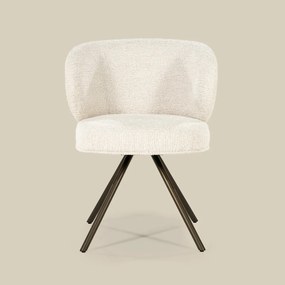 Eleonora Jayson Eetstoel Brons Frame Beige