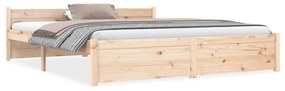 vidaXL Bedframe massief hout 150x200 cm 5FT King Size