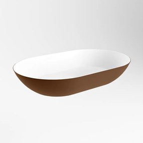 Mondiaz Onni Solid Surface waskom 55x35cm rust / talc