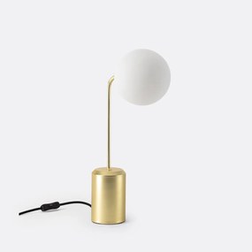 Tafellamp in opaline glas, Moricio