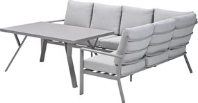 Garden Impressions Senja lounge dining set 3-delig rechts - valley sand