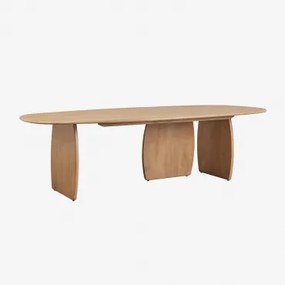 Ovale Eettafel 260x120 Cm In Agathe Mangohout Natuurlijk Hout - Sklum