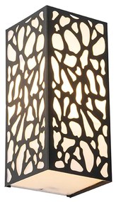 Moderne buiten wandlamp zwart IP44 - Nicole