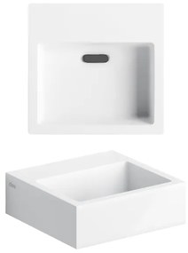 Clou Flush Fontein - 28x27x9cm - voorbewerkt kraangat - met afvoerplug - mat wit CL/03.13011