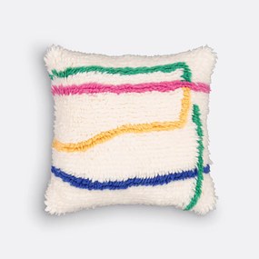 Kussenhoes 45 x 45 cm getufte wol, Lounis