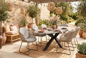 Tuinstoel Rope Taupe-naturel-bruin Santika Amara  mocha
