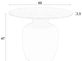 Salontafel Travertin Beige - 60 X 60cm.