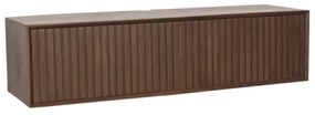 Starfurn Madison Walnut Zwevend Tv-meubel Walnoot Ribbels 120 Cm - 120x35x30cm.