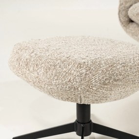 Draaibare Fauteuil Met Voetenbank Taupe