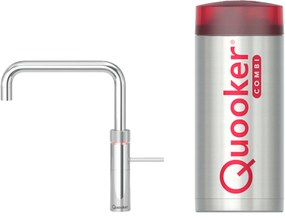 Quooker Fusion square met COMBI+ boiler 3-in-1 kokendwaterkraan Chroom