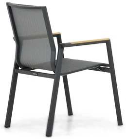 Tuinset 4 personen 181 cm Aluminium/textileen Grijs Lifestyle Garden Furniture Fiora/Palermo