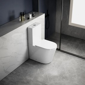 Sapho Avis staand toilet randloos met vortex spoeling en softclose zitting wit glans