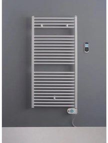 Instamat Robina elektrische radiator 60x121cm 600watt inclusief wandconsoles Soft zwart RB120.60EB02