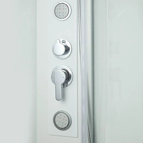 Kerra Wega complete douchecabine met massagejets wit