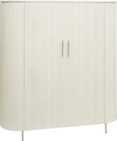 Tower Living Beige Wandkast Met Ribbels 135x145 Corbetta - 135x45x145cm.