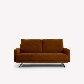 2-zitsbank in chenille fluweel, Delicato