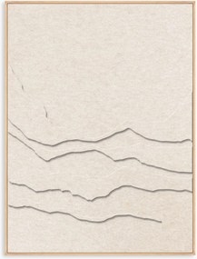 Akoestische wanddecoratie Tonefield met houten frame