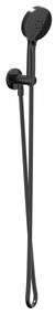IVY Handdoucheset - 150cm doucheslang - wandhouder met uitlaat - 3 standen handdouche - Zwart chroom PVD 6901147