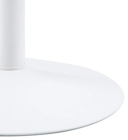 Witte Ronde Tafel Met Trompetpoot 110 Cm - 110 X 110cm.