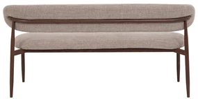 Eetkamerbank Walnoot Beige 160 Cm