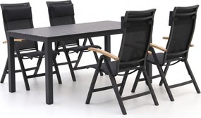+ 15% kassakorting | Diningset Bellagio | 4 personen | Tuinset aluminium | 5-delig | Kees Smit Tuinmeubelen