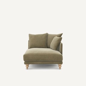 Longchair van linnen fluweel, LAZARE