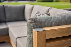 Chaise Loungeset Teak Old teak greywash 3 personen Santika Furniture Santika