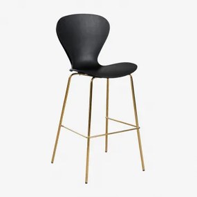 Op Een Hoge Kruk. ↑75 Cm & Goud & Zwart Polypropyleen & Polypropyleen - Sklum